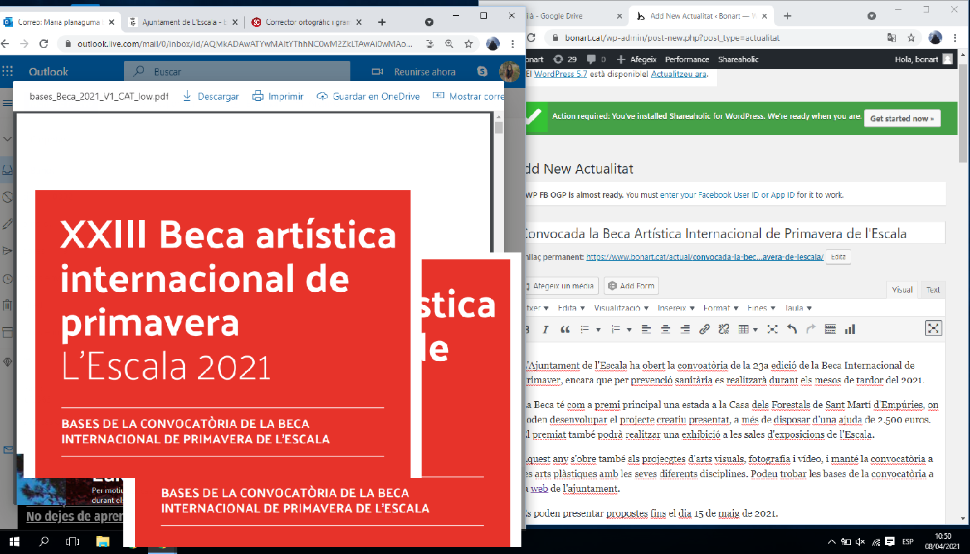 Convocada la Beca Artística Internacional de l\'Escala