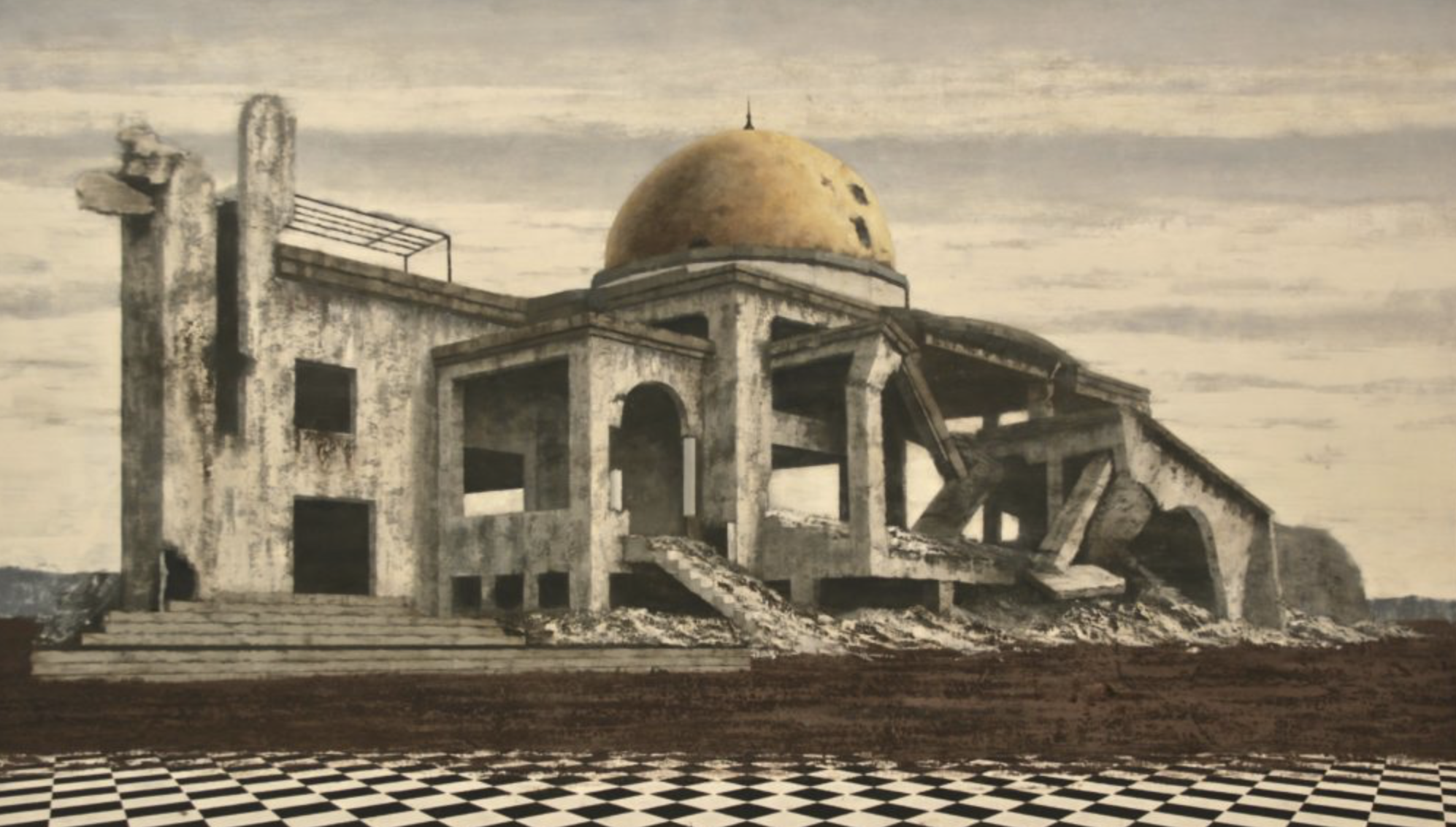 Els olis distòpics de Gorka García Herrera configuren “Ad aeternum” a la Sala Parés