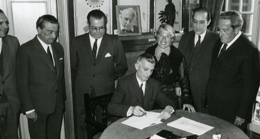 Ara fa 50 anys es va firmar l\'acta en la que Picasso feia donació d\'obres a la ciutat de Barcelona