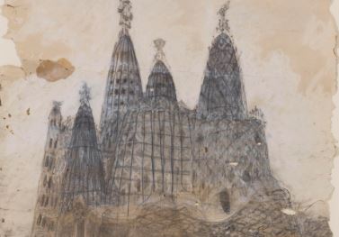 Dos dibuixos d’Antoni Gaudí entren al Museu Nacional