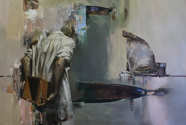 El pintor hongarès Mozes Incze, a la Galeria Contrast