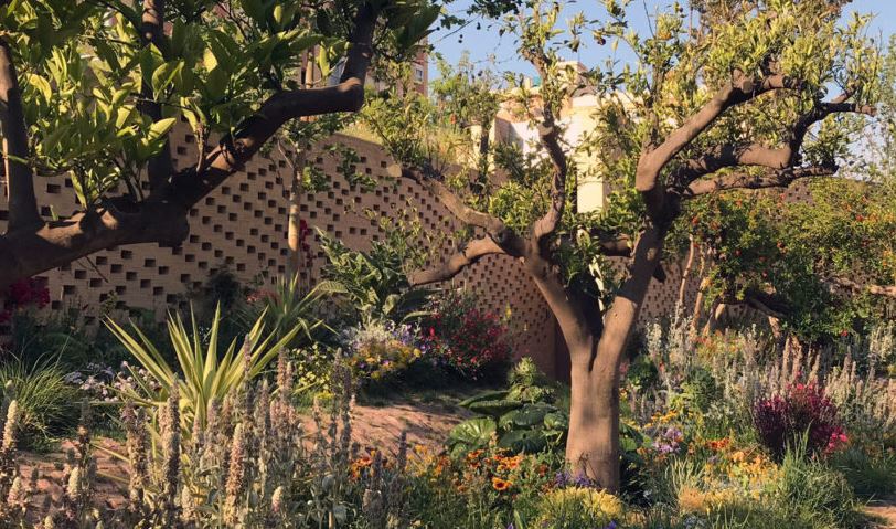 Instal·lació de Cristina Iglesias als jardins de BombasGens