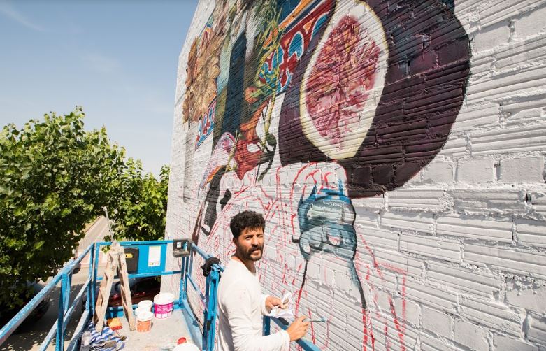 Un mural de Nicolás Romero, tret de sortida a la segona part del MMEU