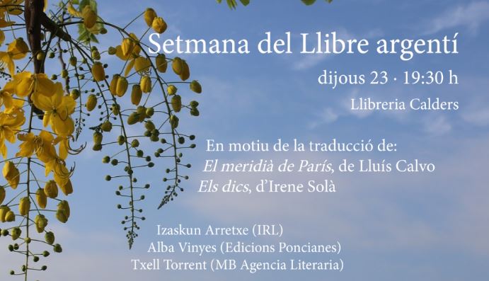 Setmana del llibre argentí a la Llibreria Calders