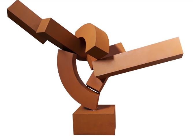 Pedra, metall i fusta a la Galeria Cornión