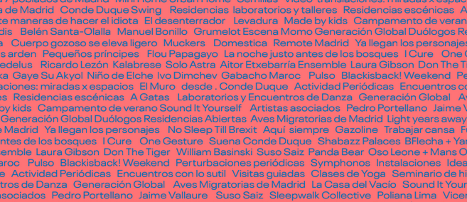 Conde Duque acollirà més de 100 propostes artístiques