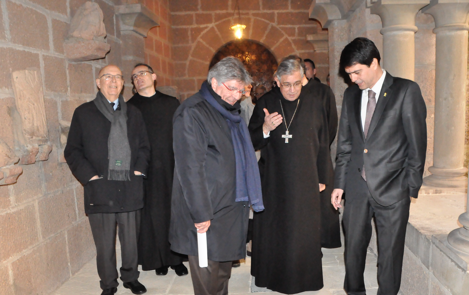 Inauguració de la restauració del claustre neoromànic del Monestir de Montserrat