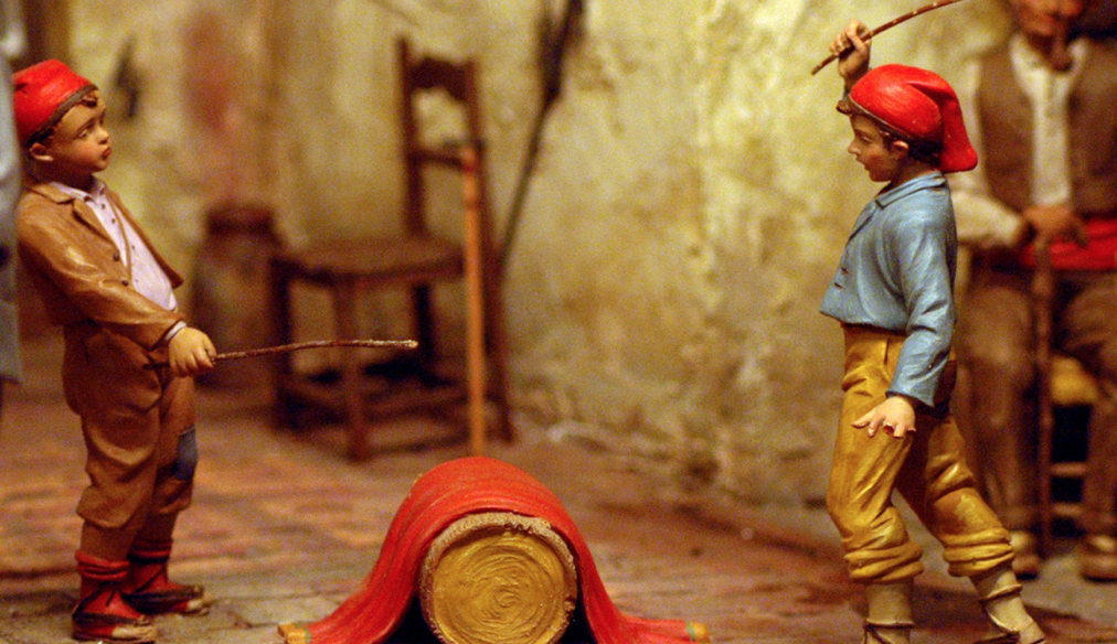 El tió explica el secret del bosc al Museu de la Vida Rural