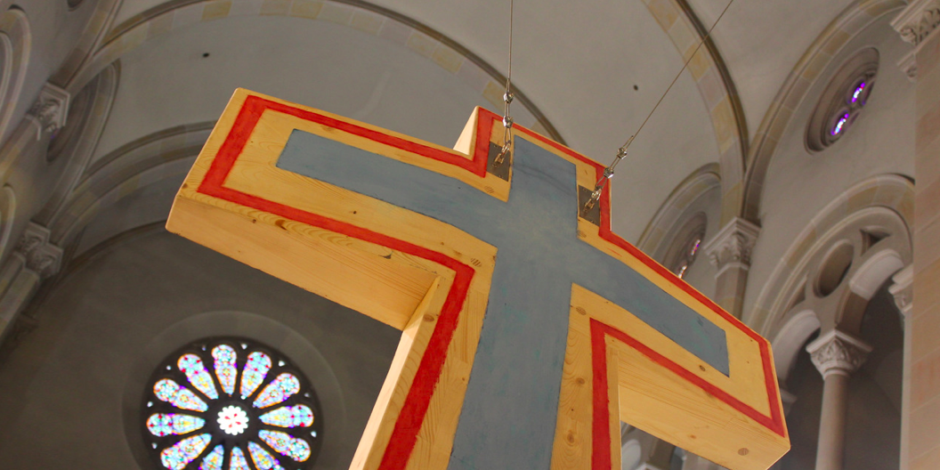 Intervenció artística de Miquel Paton: una obra d\'art sacre en ple s.XXI