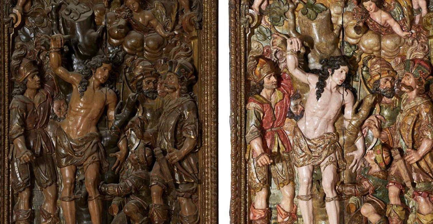 Restauració del retaule de Sant Sebastià del Museu d\'Art de Girona