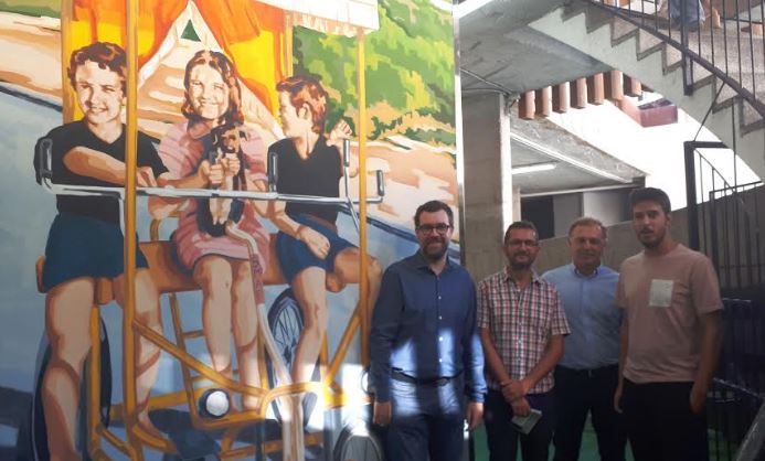 Comtat del Rosselló estrena el mural de Joan Aguiló