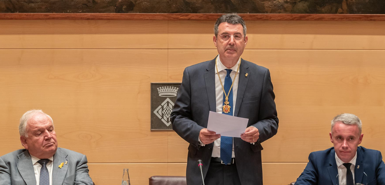 Miquel Noguer, investit president de la Diputació de Girona
