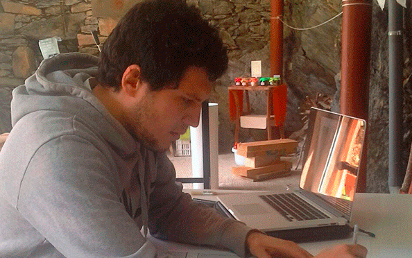 Joan Pallé i Estíbaliz Sádaba inicien residència al Centre d\'Art i Natura