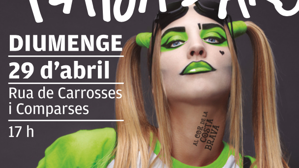 Rua de carrosses i comparses en \