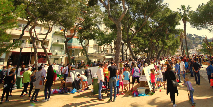 Més de 700 escolars en el 31è Concurs de Murals de Sant Jordi