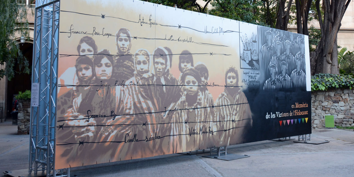 La Universitat de Barcelona exposa un mural en memòria de les víctimes de l’Holocaust