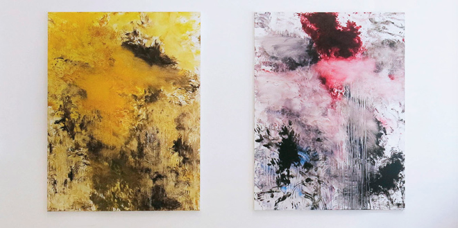 Conversa de Carlos León amb Isabel Durán a la Galeria Fernando Pradilla