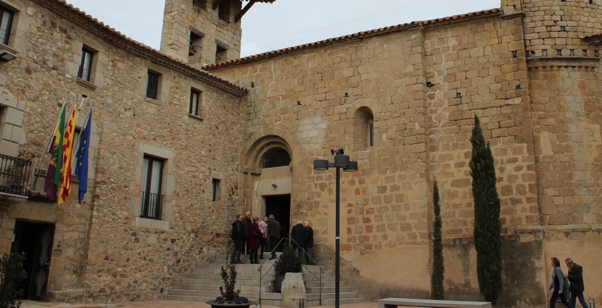 Capmany inaugura les obres de restauració de l\'església de Santa Àgata