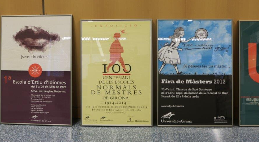 Cartells de la Universitat de Girona a l\'Espai 22