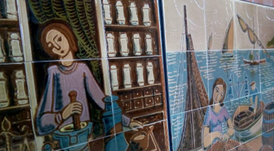 Sis plafons ceràmics de Josep Vilà i Clara al Terracotta Museu