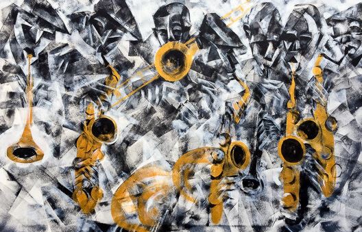 La pintura vibrant de Larry Otoo a la Galeria Out of Africa