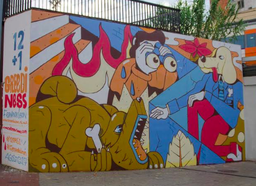 Fernando Leon, nou mural del projecte d\'art urbà 12 + 1