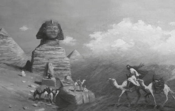 Rafael Pi a la sala d\'exposicions de la Cambra de Comerç