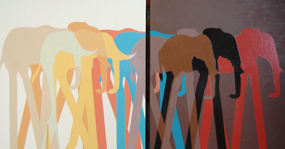 Jonás Perea i Eleonora Passaretti a la Galeria Maria Elena Kravetz