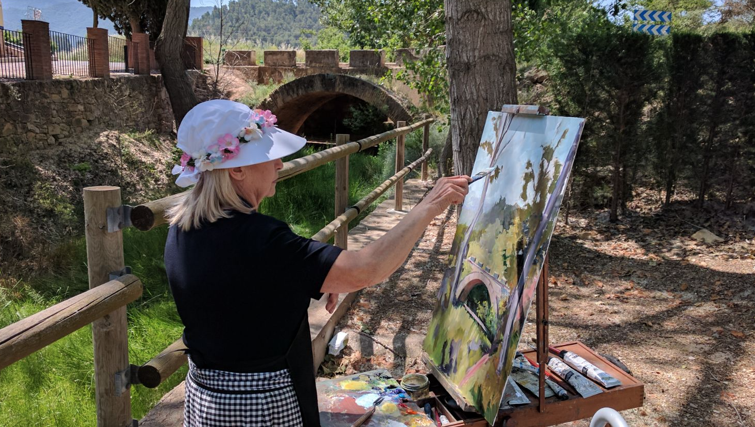 Mercè Humedas guanya el II Concurs de pintura ràpida Potau-Campdesuñer