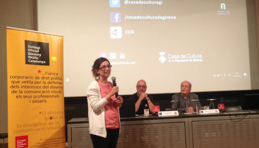 Conferència sobre la utilització de la tipografia a Bonart i a l\'Any Fontserè