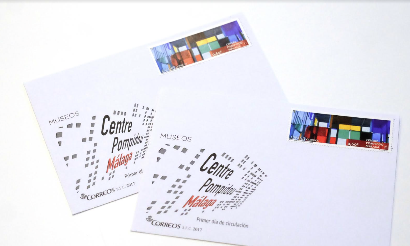Correus presenta el segell dedicat al Centre Pompidou de Màlaga