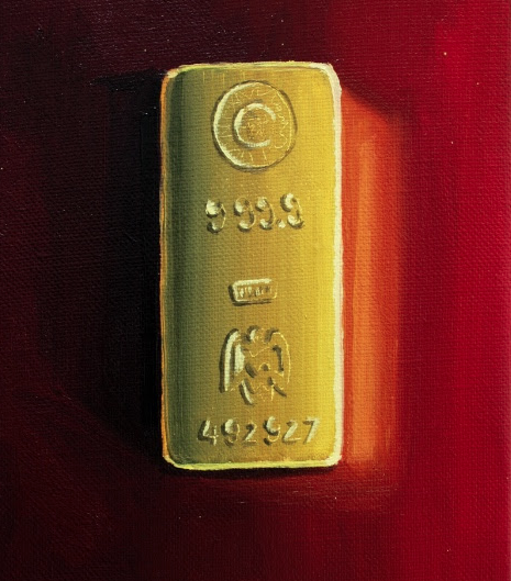 Les pintures daurades de Glòria Martín a la Galeria Silvestre