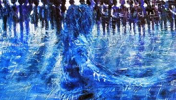 Olga Cugat a les sales del Mas Pi