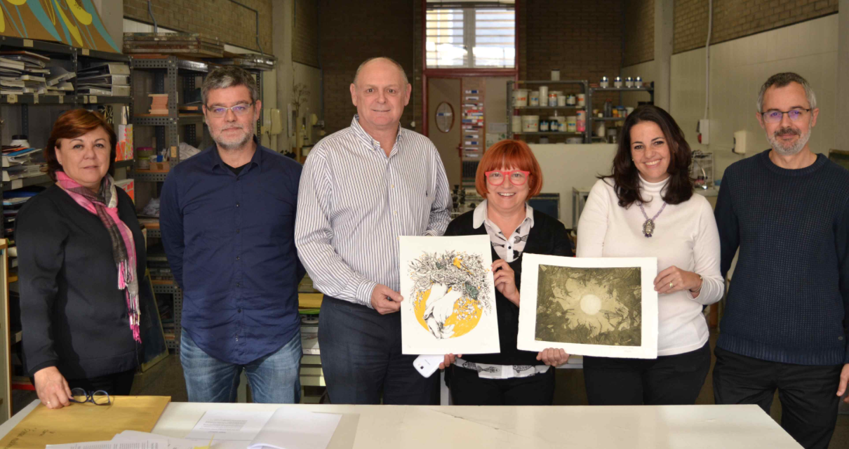 M. Carmen Redón i Sandra Ainhoa Gual guanen el Concurs d\'Obra Gràfica BP