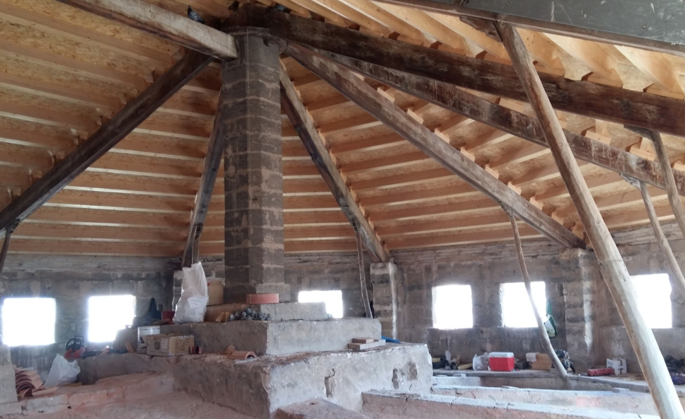 Cultura col·labora amb la restauració de la teulada de Sant Francesc