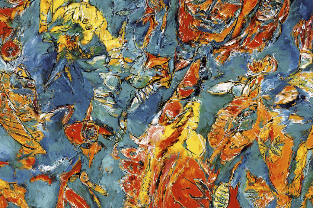 El Príncep Henrik i Carl-Henning Pedersen al Centre Cultural Andratx