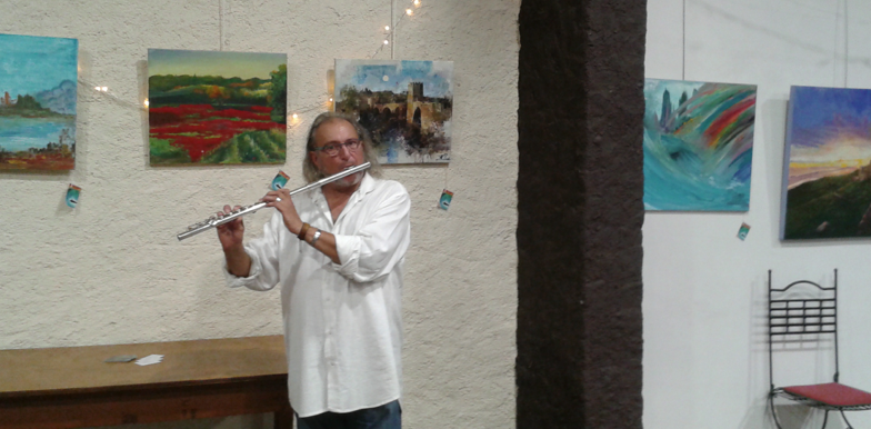 Enric Puigsegur a la sala de La Unió Escaulenca