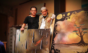 Jordi Bofill i Josep Marsà al castell de Vilopriu