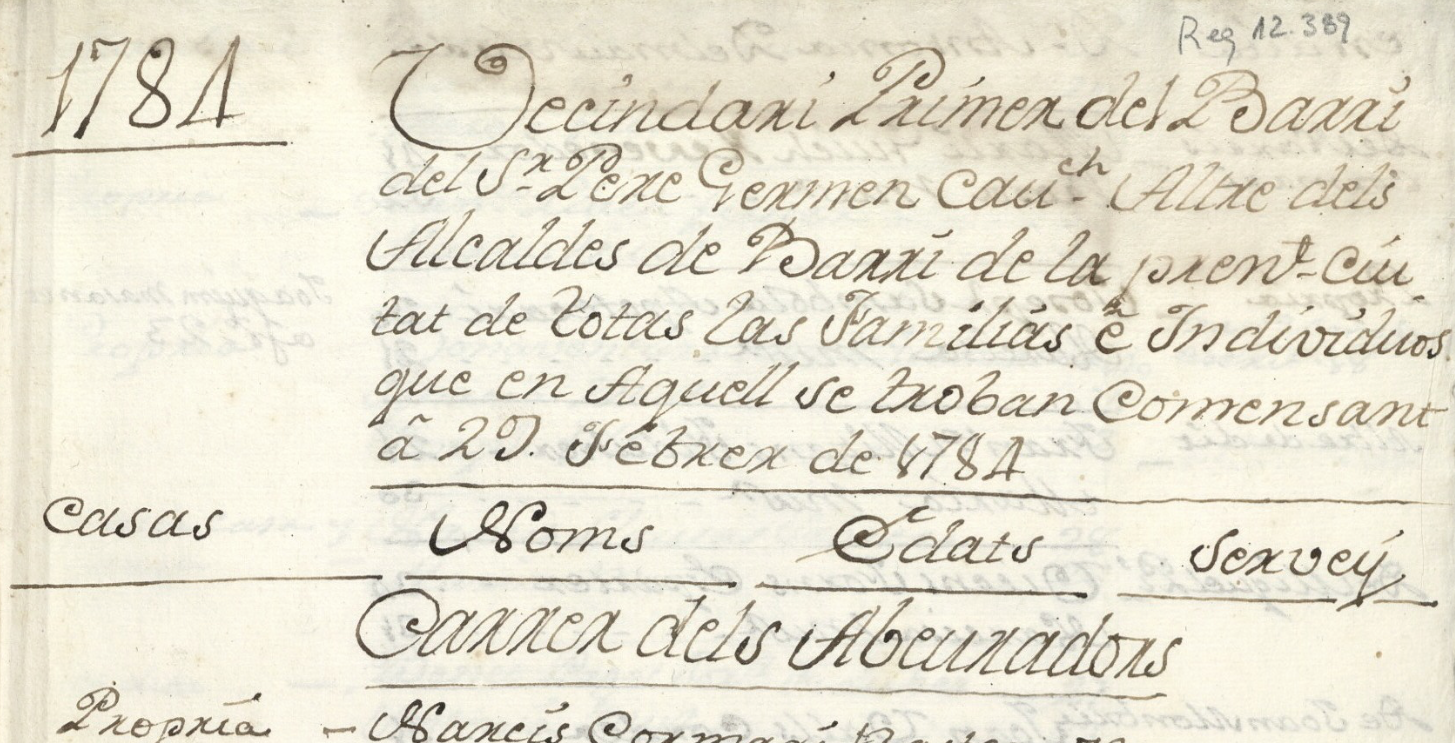 L’Arxiu Municipal crea un recurs per conèixer dades dels veïns de la ciutat