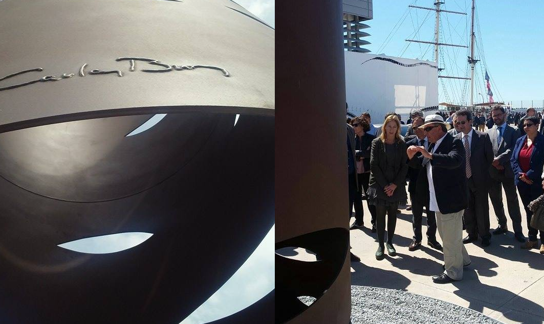 Escultura de Carles Bros a la Mataró Marina