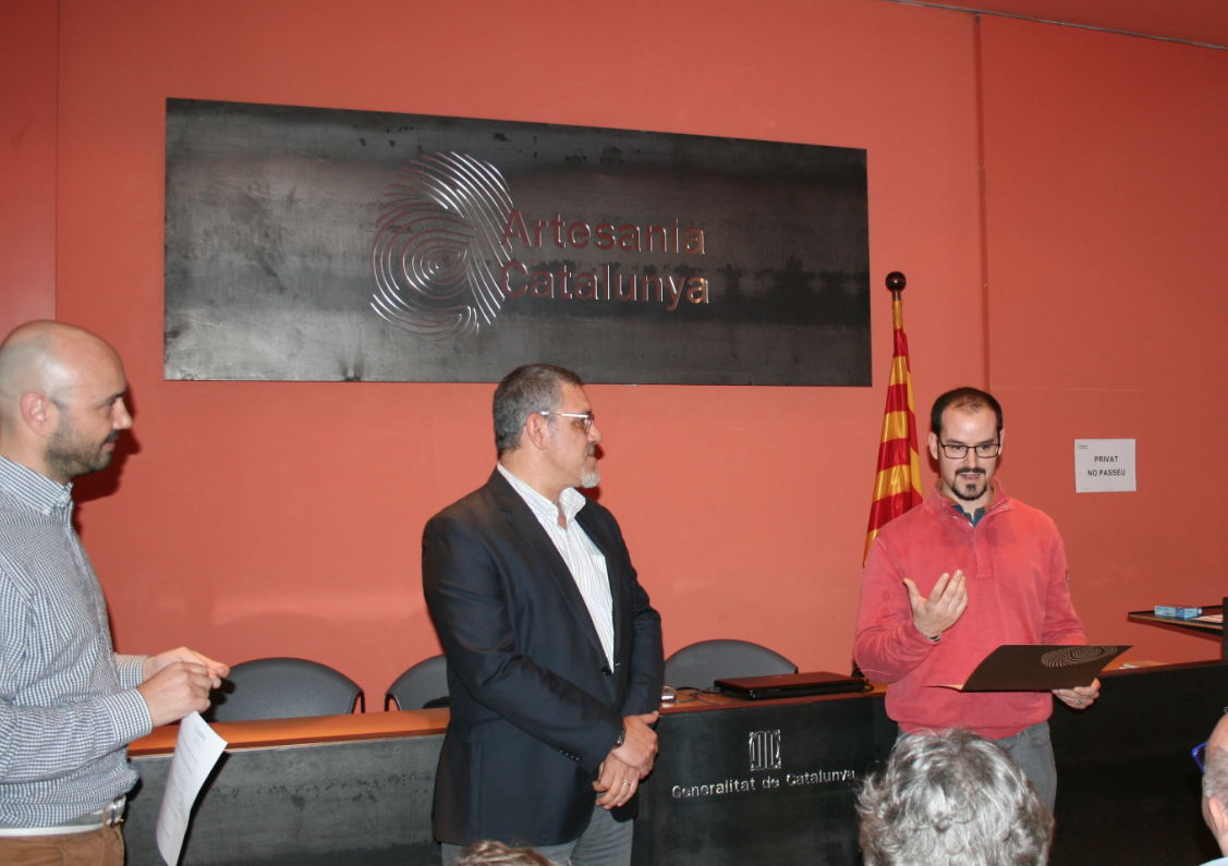 Albert Mediavilla guanya el Concurs d\'Insígnies de Mestres Artesans
