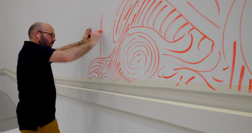 José Medina Galeote intervé la gran escala del Centre Pompidou