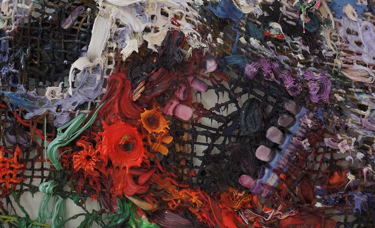 Fabian Marcaccio a la Galeria Joan Prats