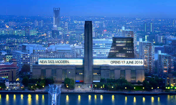 L\'ampliació de la Tate Modern preparada pel 17 de juny