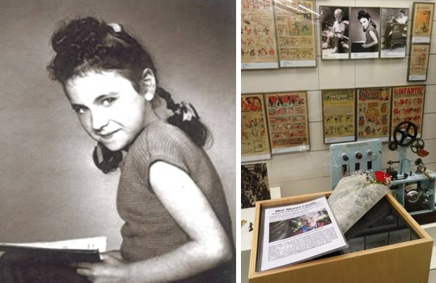 Muriel Casals a l\'arxiu d\'imatges del Museu del Joguet