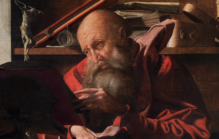 Fernando Duran subhasta Sant Jeroni al seu estudi de Marinus Van Reymerswaele