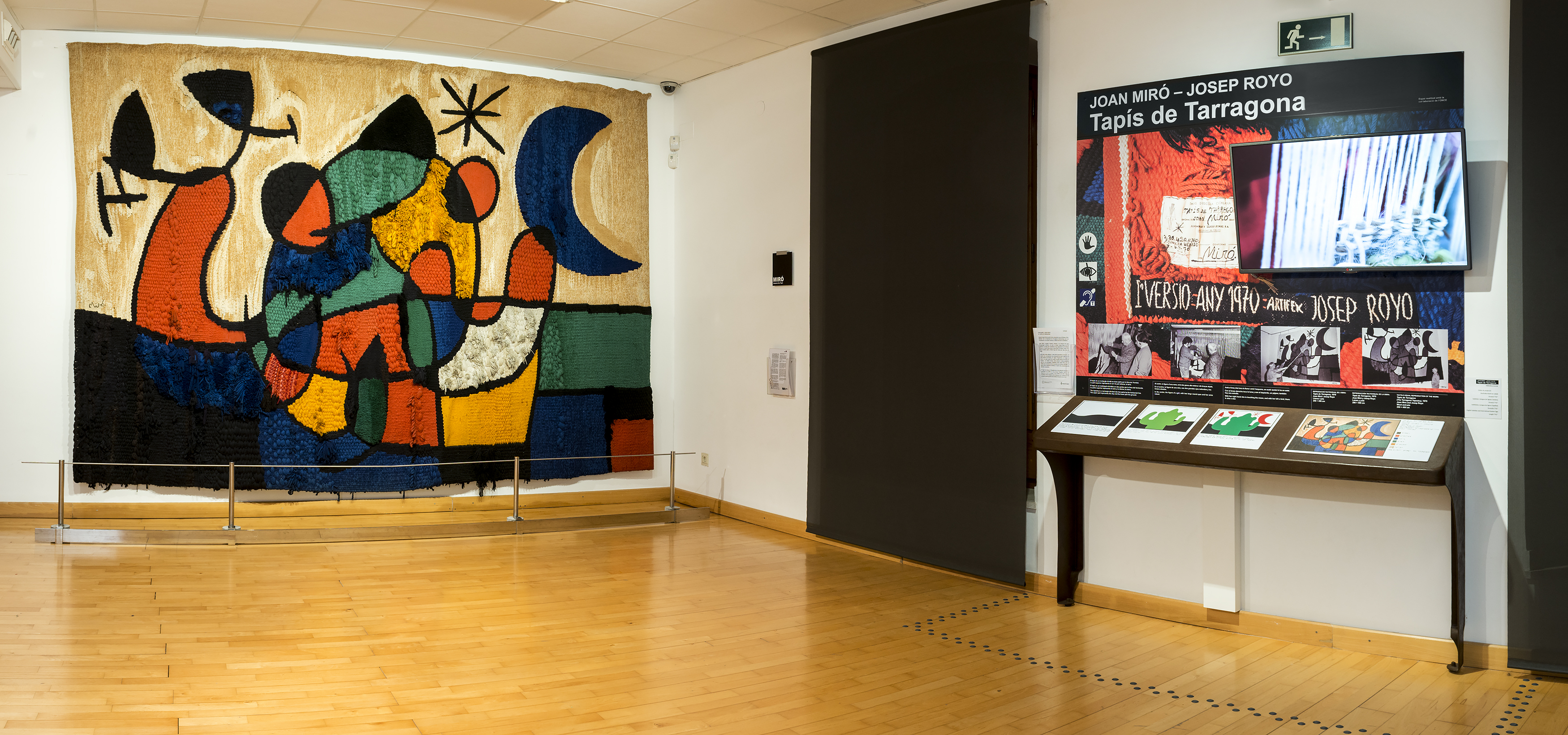 El MAMT inaugura un espai tactovisual dedicat al tapís de Tarragona de Miró i Royo