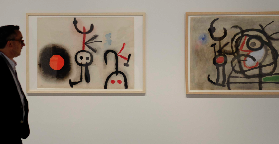 Obres sobre paper de Joan Miró al Centre Pompidou