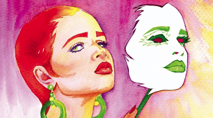 Marika Vila exposa a la seu del Col·legi de Periodistes