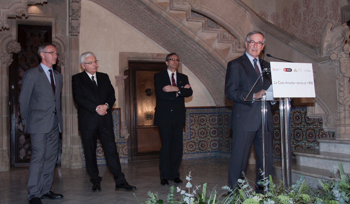 L\'interior modernista de la Casa Amatller torna a 1900